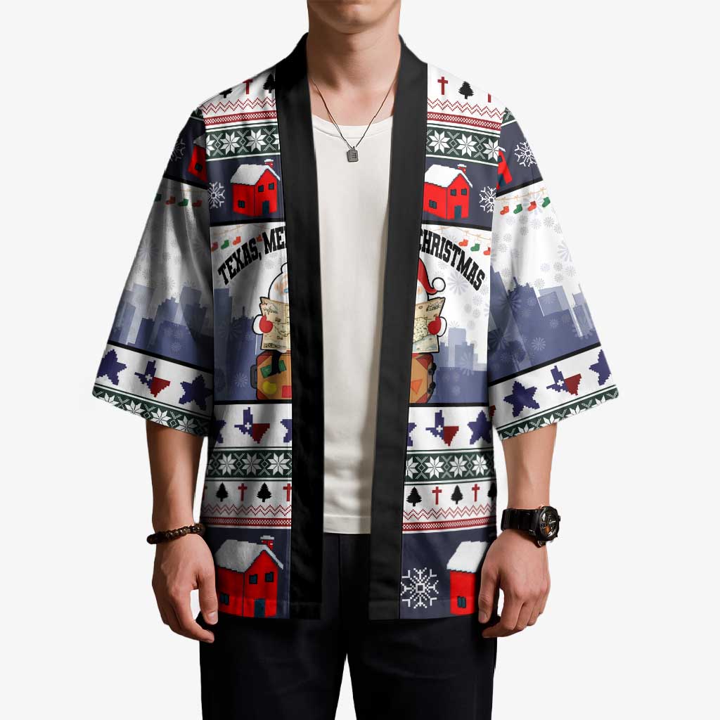 Texas Santa Christmas Kimono Xmas Holiday Patterns - Wonder Print Shop