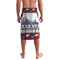 Texas Santa Christmas Lavalava Xmas Holiday Patterns - Wonder Print Shop
