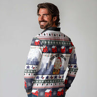 Texas Santa Christmas Long Sleeve Polo Shirt Xmas Holiday Patterns - Wonder Print Shop