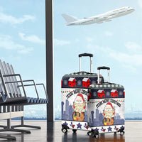 Texas Santa Christmas Luggage Cover Xmas Holiday Patterns - Wonder Print Shop