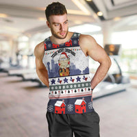 Texas Santa Christmas Men Tank Top Xmas Holiday Patterns - Wonder Print Shop
