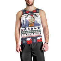 Texas Santa Christmas Men Tank Top Xmas Holiday Patterns - Wonder Print Shop