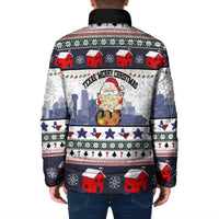 Texas Santa Christmas Padded Jacket Xmas Holiday Patterns - Wonder Print Shop
