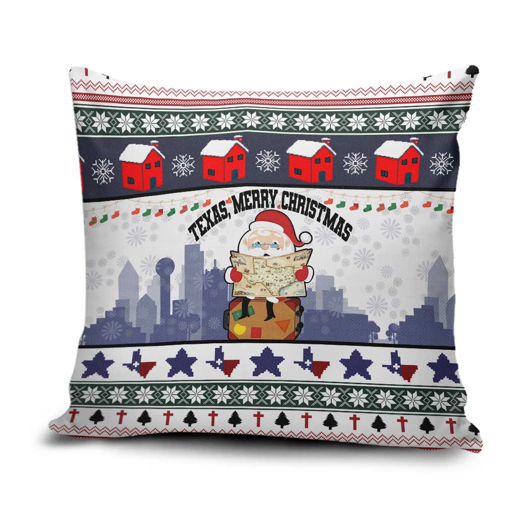 Texas Santa Christmas Pillow Cover Xmas Holiday Patterns - Wonder Print Shop