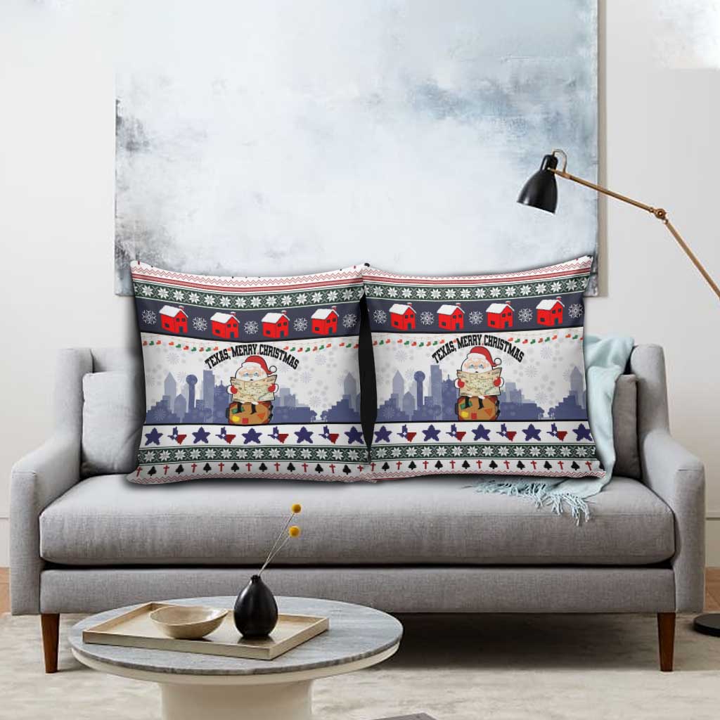 Texas Santa Christmas Pillow Cover Xmas Holiday Patterns - Wonder Print Shop