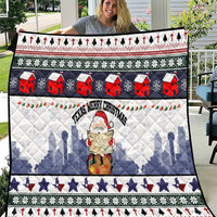 Texas Santa Christmas Quilt Xmas Holiday Patterns - Wonder Print Shop