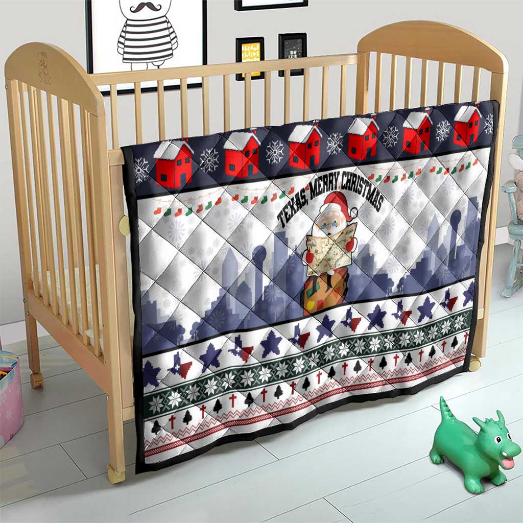 Texas Santa Christmas Quilt Xmas Holiday Patterns - Wonder Print Shop