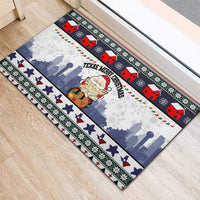 Texas Santa Christmas Rubber Doormat Xmas Holiday Patterns - Wonder Print Shop