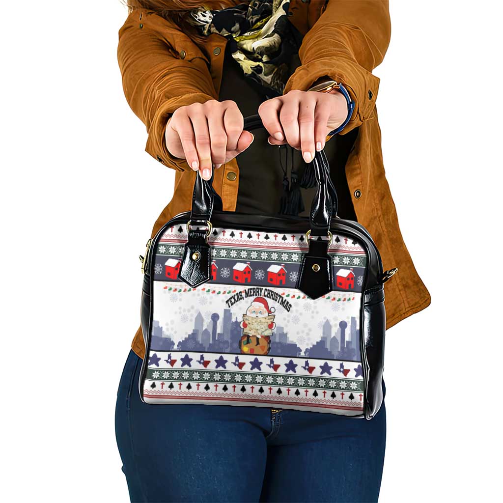 Texas Santa Christmas Shoulder Handbag Xmas Holiday Patterns - Wonder Print Shop