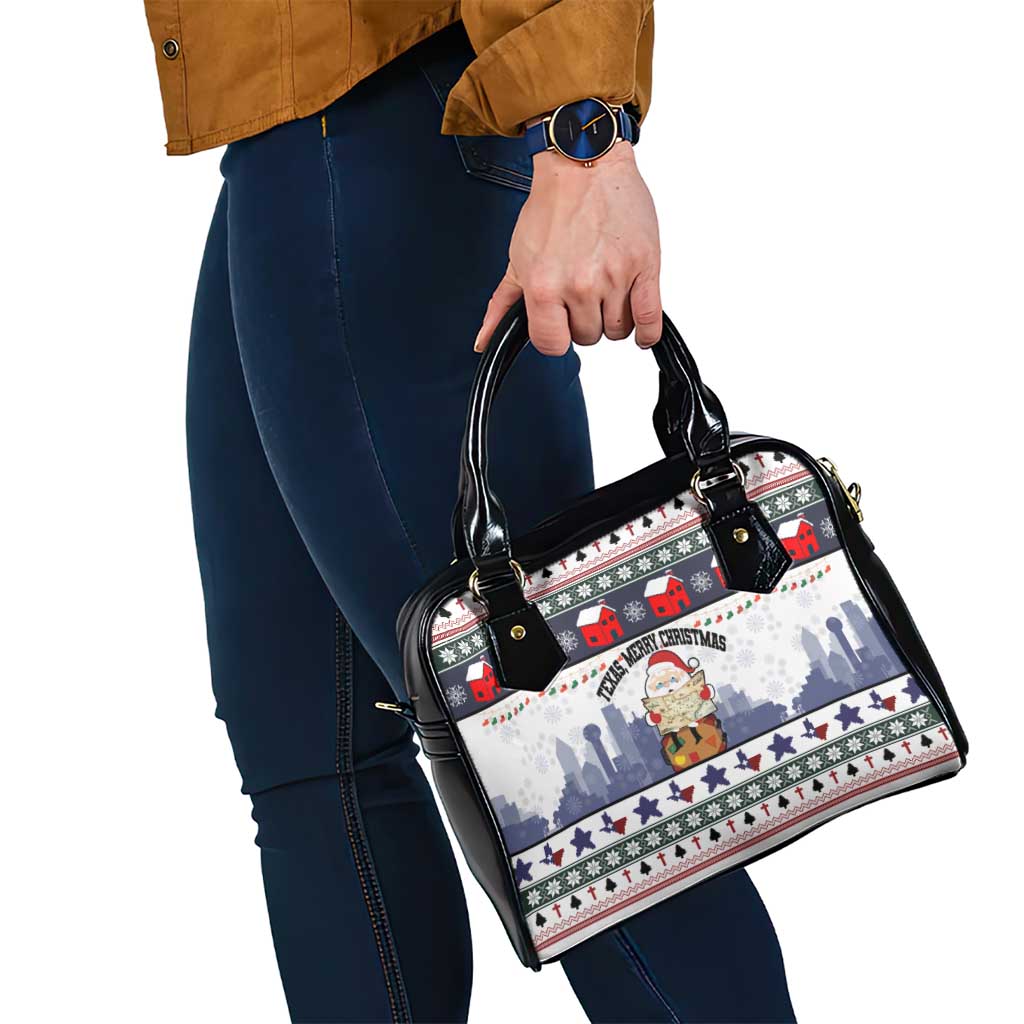 Texas Santa Christmas Shoulder Handbag Xmas Holiday Patterns - Wonder Print Shop
