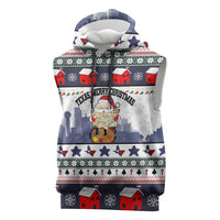 Texas Santa Christmas Sleeveless Hoodie Xmas Holiday Patterns - Wonder Print Shop
