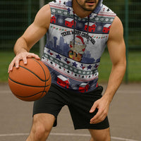 Texas Santa Christmas Sleeveless Hoodie Xmas Holiday Patterns - Wonder Print Shop