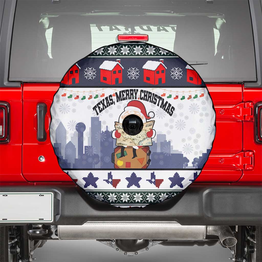 Texas Santa Christmas Spare Tire Cover Xmas Holiday Patterns - Wonder Print Shop