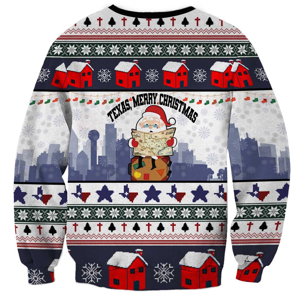 Texas Santa Christmas Sweatshirt Xmas Holiday Patterns - Wonder Print Shop