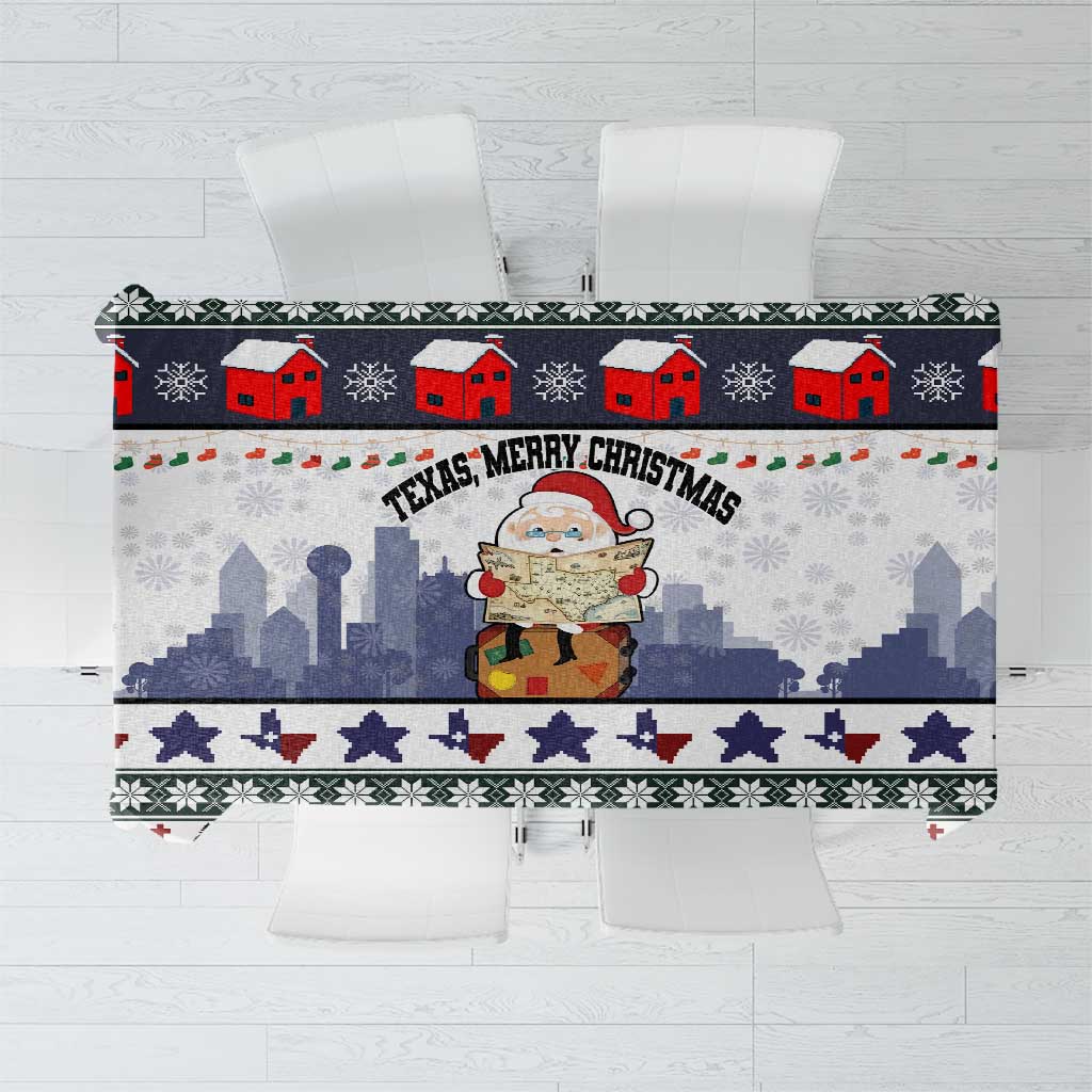 Texas Santa Christmas Tablecloth Xmas Holiday Patterns - Wonder Print Shop