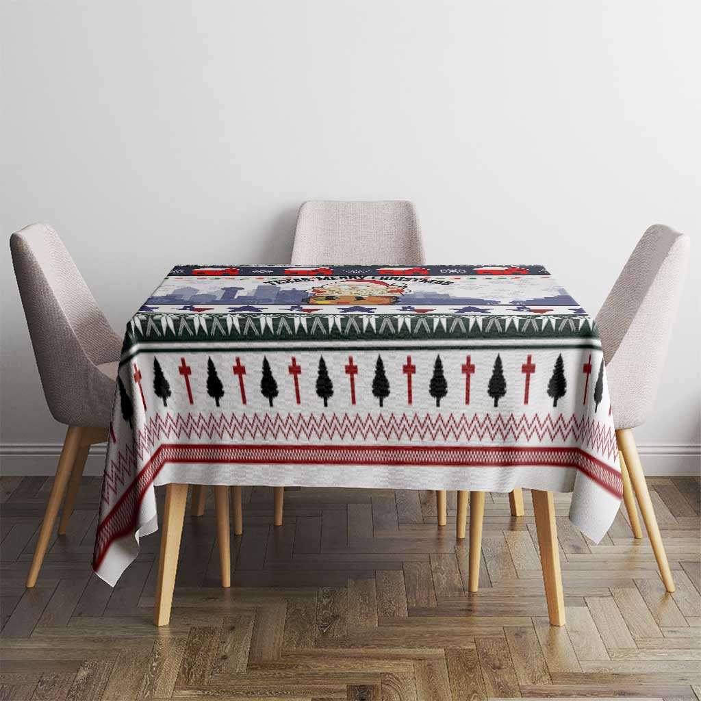Texas Santa Christmas Tablecloth Xmas Holiday Patterns - Wonder Print Shop