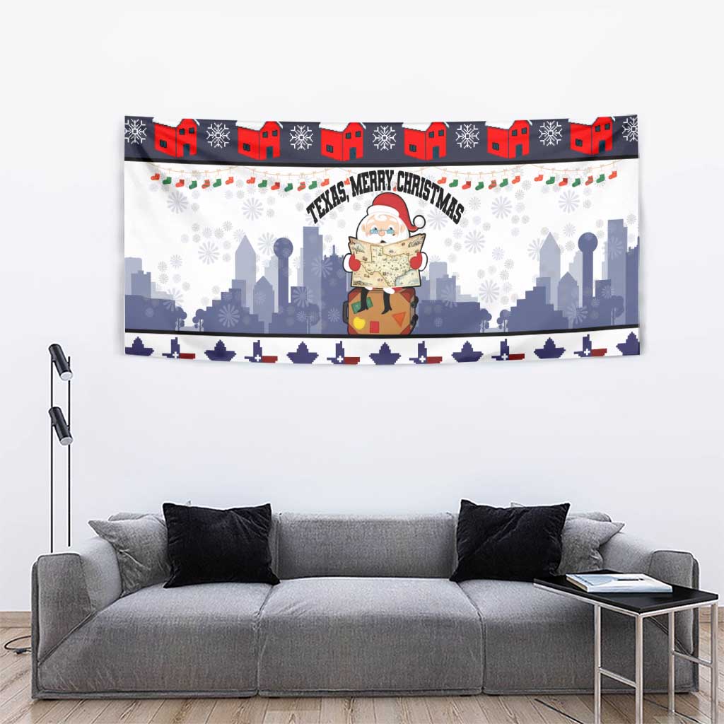 Texas Santa Christmas Tapestry Xmas Holiday Patterns - Wonder Print Shop
