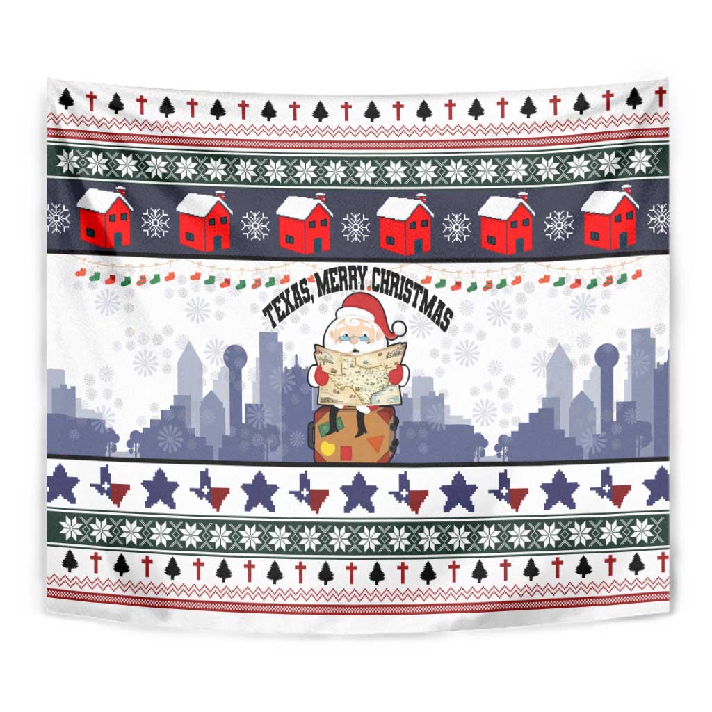 Texas Santa Christmas Tapestry Xmas Holiday Patterns - Wonder Print Shop