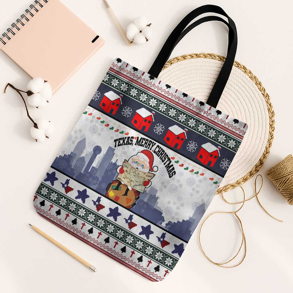 Texas Santa Christmas Tote Bag Xmas Holiday Patterns - Wonder Print Shop