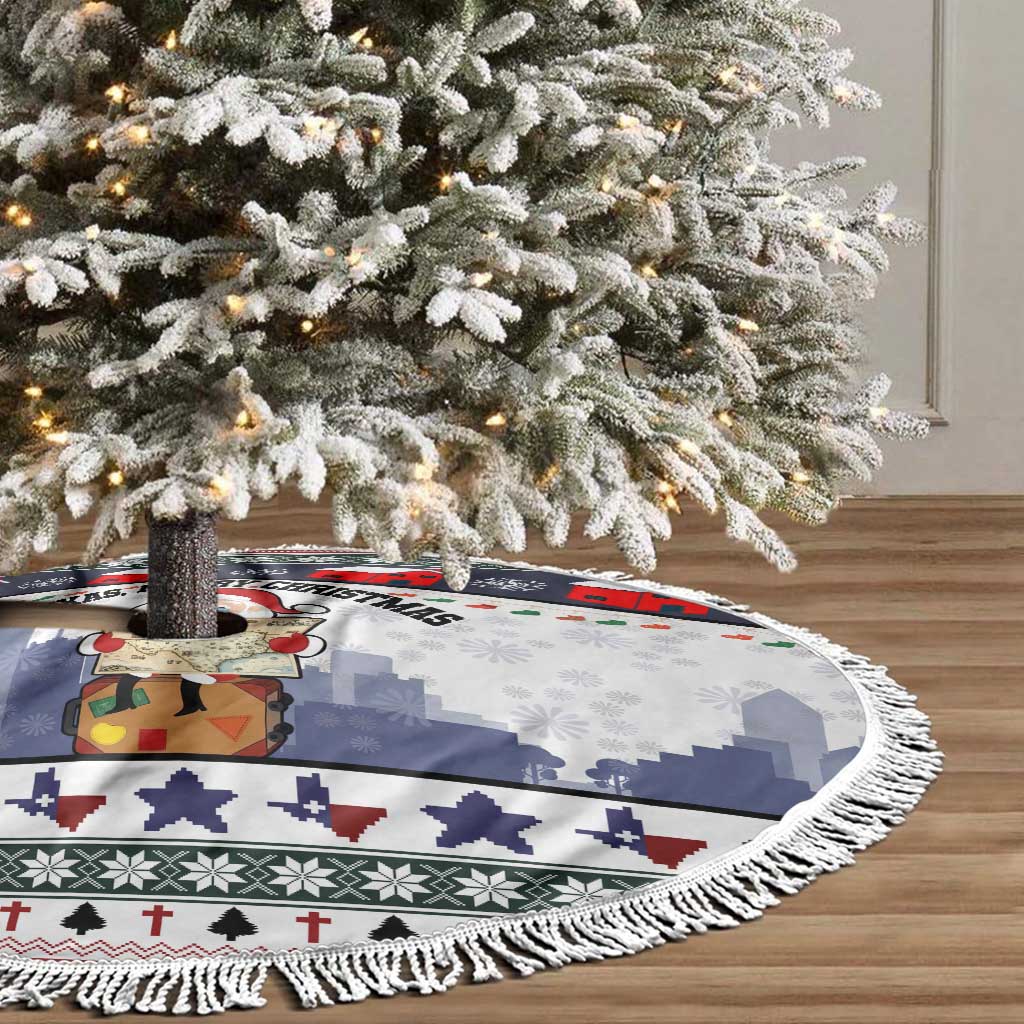 Texas Santa Christmas Tree Skirt Xmas Holiday Patterns - Wonder Print Shop