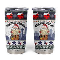 Texas Santa Christmas Tumbler Cup Xmas Holiday Patterns - Wonder Print Shop
