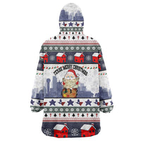 Texas Santa Christmas Wearable Blanket Hoodie Xmas Holiday Patterns - Wonder Print Shop