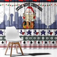 Texas Santa Christmas Window Curtain Xmas Holiday Patterns - Wonder Print Shop