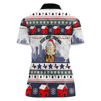 Texas Santa Christmas Women Polo Shirt Xmas Holiday Patterns - Wonder Print Shop