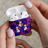 Christmas Snowman Leaves AirPods Case Xmas Holiday Patterns - Wonder Print Shop
