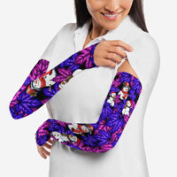 Christmas Snowman Leaves Arm Sleeves Xmas Holiday Patterns - Wonder Print Shop