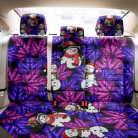 Christmas Snowman Leaves Back Car Seat Cover Xmas Holiday Patterns - Wonder Print Shop