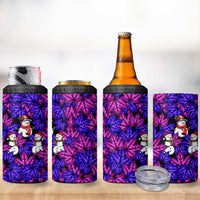Christmas Snowman Leaves 4 in 1 Can Cooler Tumbler Xmas Holiday Patterns - Wonder Print Shop