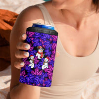 Christmas Snowman Leaves 4 in 1 Can Cooler Tumbler Xmas Holiday Patterns - Wonder Print Shop