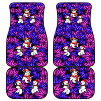 Christmas Snowman Leaves Car Mats Xmas Holiday Patterns - Wonder Print Shop