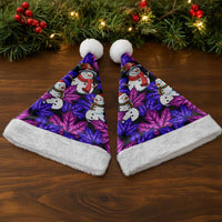 Christmas Snowman Leaves Christmas Santa Hat Xmas Holiday Patterns - Wonder Print Shop