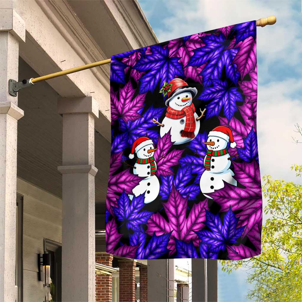 Christmas Snowman Leaves Garden Flag Xmas Holiday Patterns - Wonder Print Shop