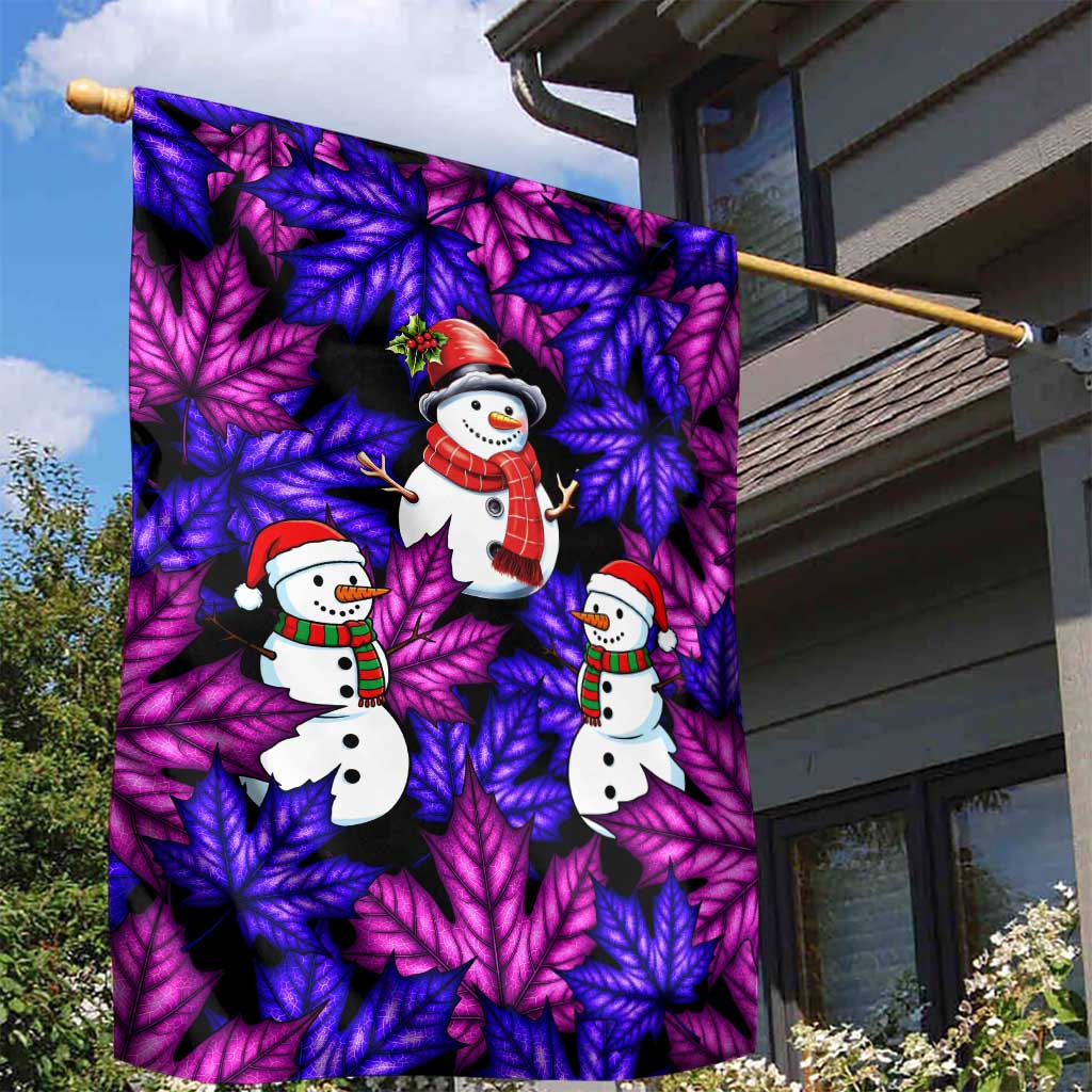 Christmas Snowman Leaves Garden Flag Xmas Holiday Patterns - Wonder Print Shop