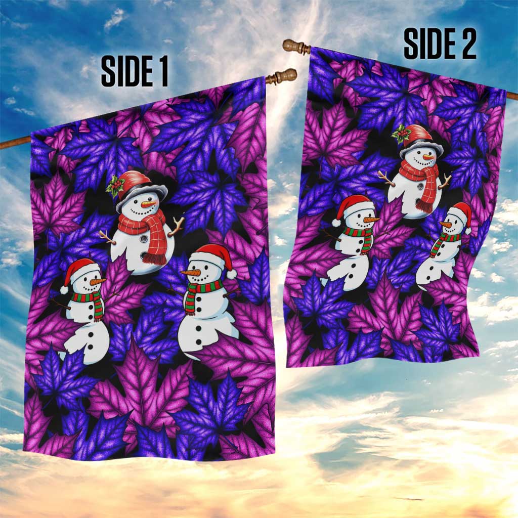 Christmas Snowman Leaves Garden Flag Xmas Holiday Patterns - Wonder Print Shop