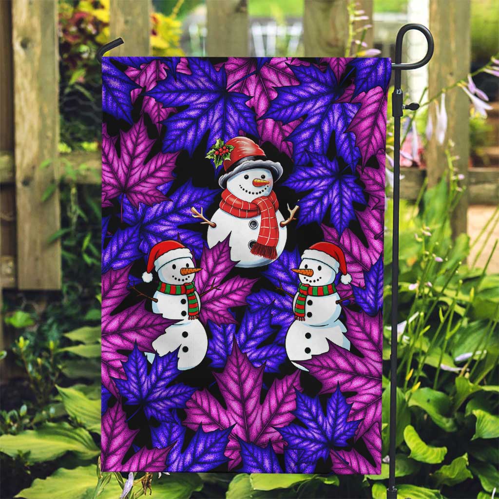 Christmas Snowman Leaves Garden Flag Xmas Holiday Patterns - Wonder Print Shop