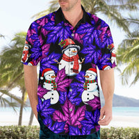 Christmas Snowman Leaves Hawaiian Shirt Xmas Holiday Patterns - Wonder Print Shop