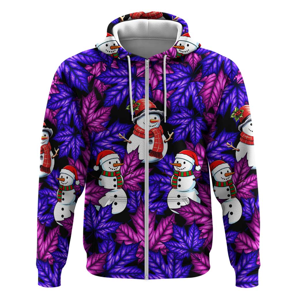 Christmas Snowman Leaves Hoodie Xmas Holiday Patterns - Wonder Print Shop