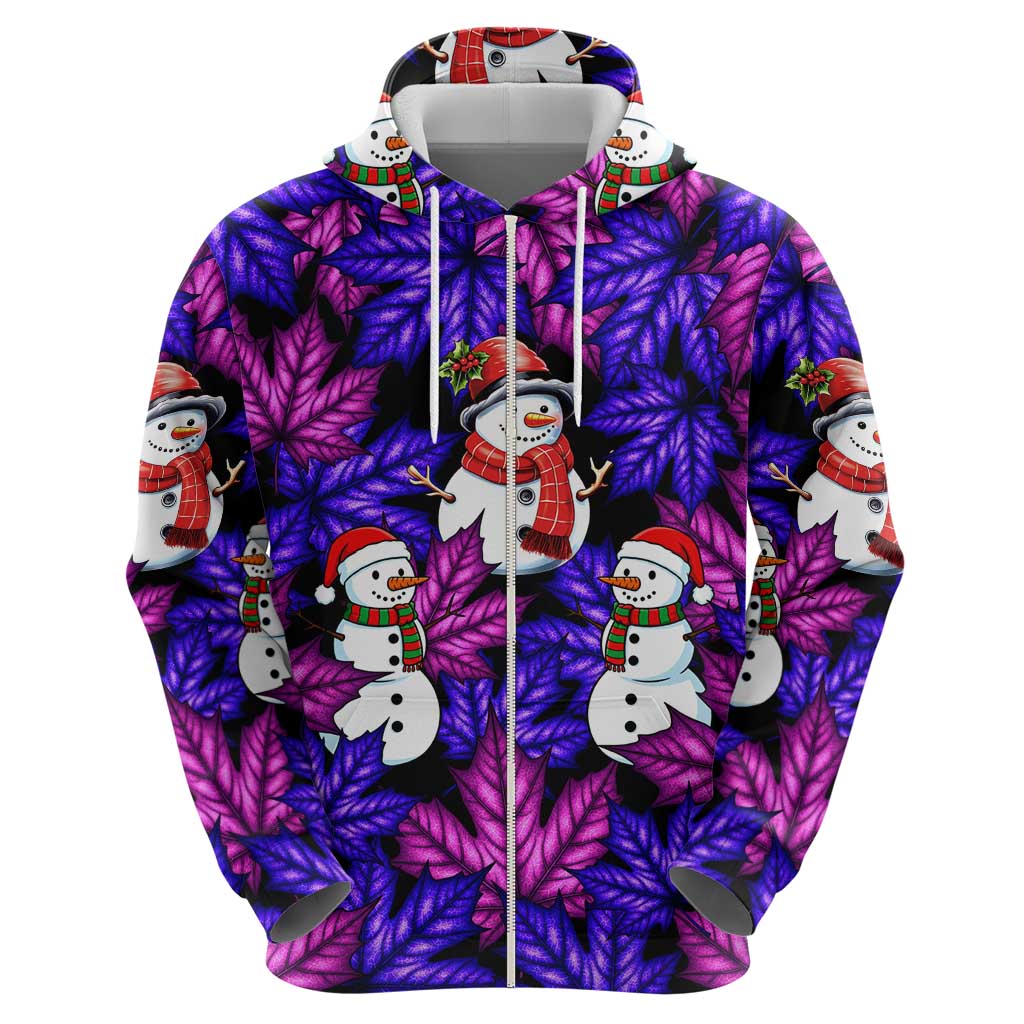 Christmas Snowman Leaves Hoodie Xmas Holiday Patterns - Wonder Print Shop