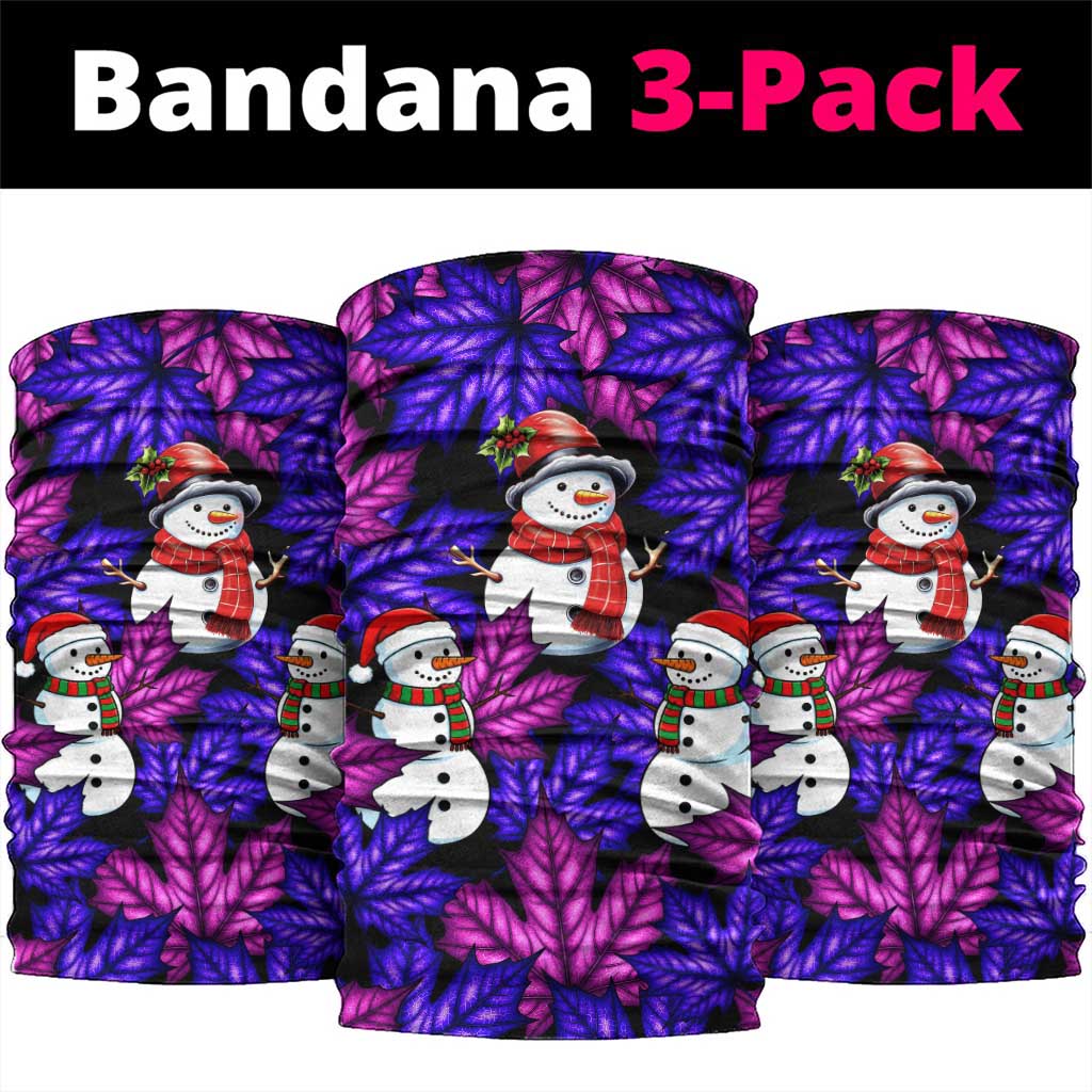 Christmas Snowman Leaves Neck Gaiter Xmas Holiday Patterns - Wonder Print Shop