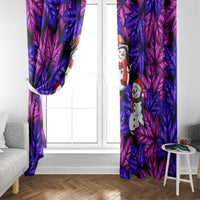 Christmas Snowman Leaves Window Curtain Xmas Holiday Patterns - Wonder Print Shop