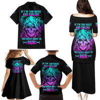 If I'm Too Quiet And Smiling Family Matching Puletasi Dress and Hawaiian Shirt - Wonder Print Shop