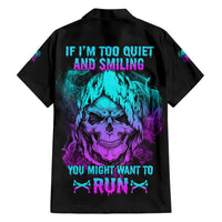 If I'm Too Quiet And Smiling Family Matching Short Sleeve Bodycon Dress and Hawaiian Shirt - Wonder Print Shop