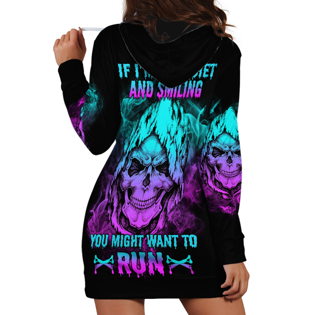 If I'm Too Quiet And Smiling Hoodie Dress - Wonder Print Shop