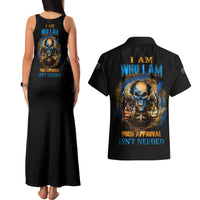 I Am Who I Am Couples Matching Tank Maxi Dress and Hawaiian Shirt - Wonder Print Shop