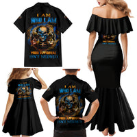 I Am Who I Am Family Matching Mermaid Dress and Hawaiian Shirt - Wonder Print Shop