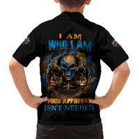 I Am Who I Am Family Matching Short Sleeve Bodycon Dress and Hawaiian Shirt - Wonder Print Shop